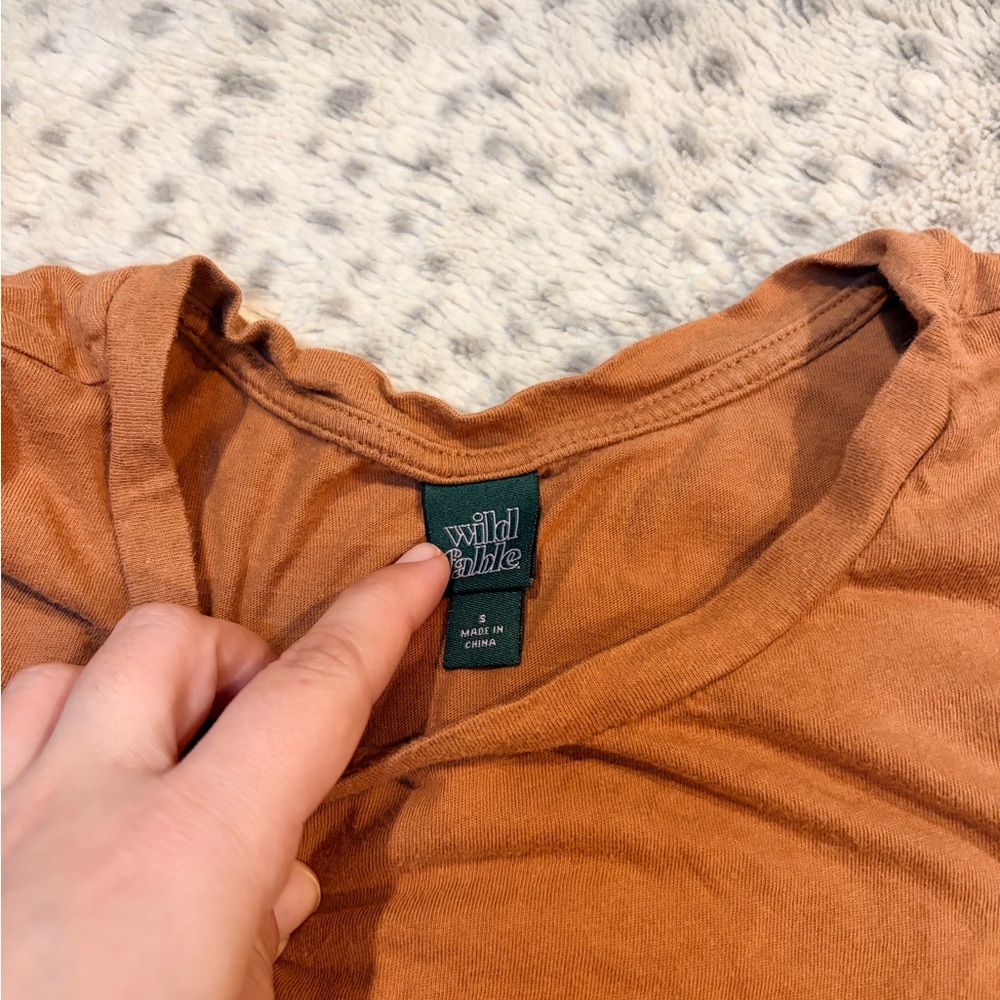 Wild Fable Sleeveless Peplum Crop Top - Picture 4 of 7